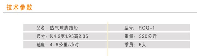 热气球脚踏船